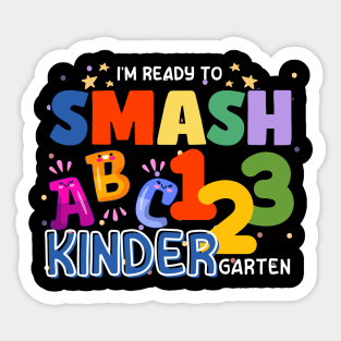 I'm ready to Smash Kindergarten Sticker